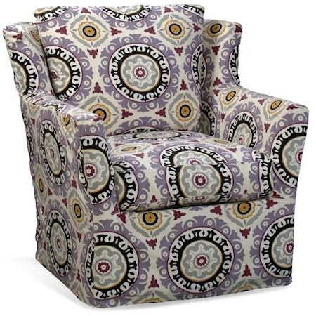 Upholstered Swivel Glider Chair